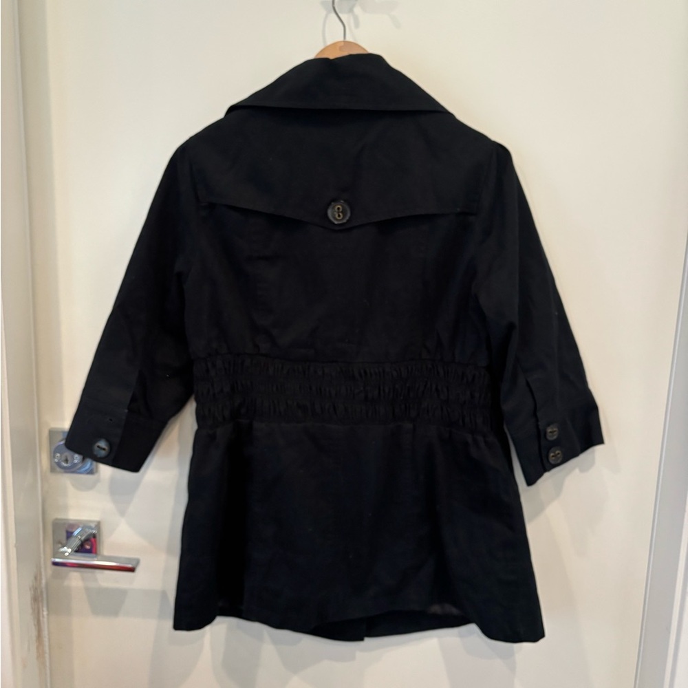 Source Unknown Black Trench Coat - image 2